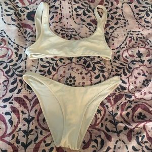 Cream Triangl Bikini